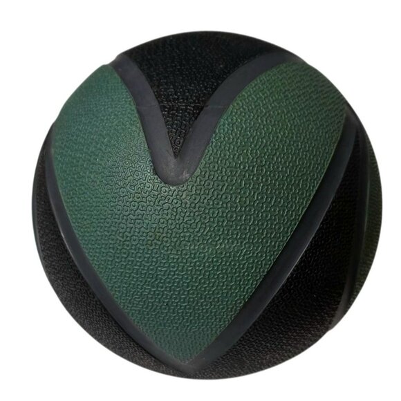 Nike Medicine Ball 4lb 1.81kg Textured Grip Weighted Training Gym Green Black - Picture 4 of 9